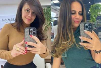 Viviane Araujo muda o visual e surge mechas no cabelo Diversão