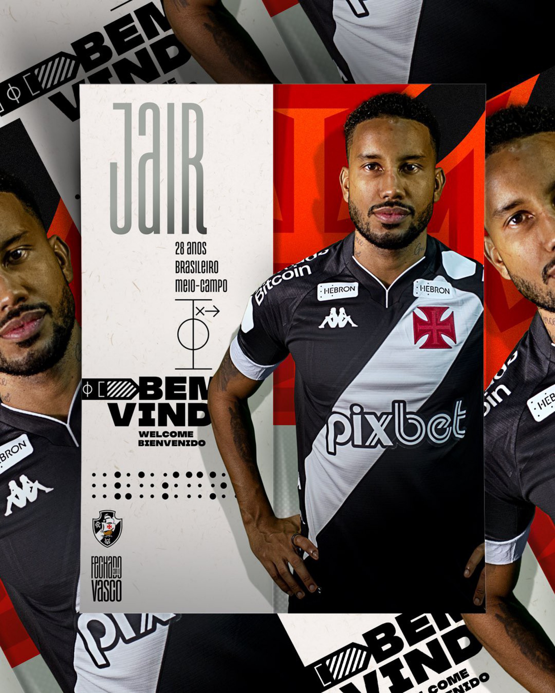 Novo Camisa Vasco Anuncia A Contrata O Do Volante Jair Mh Vasco