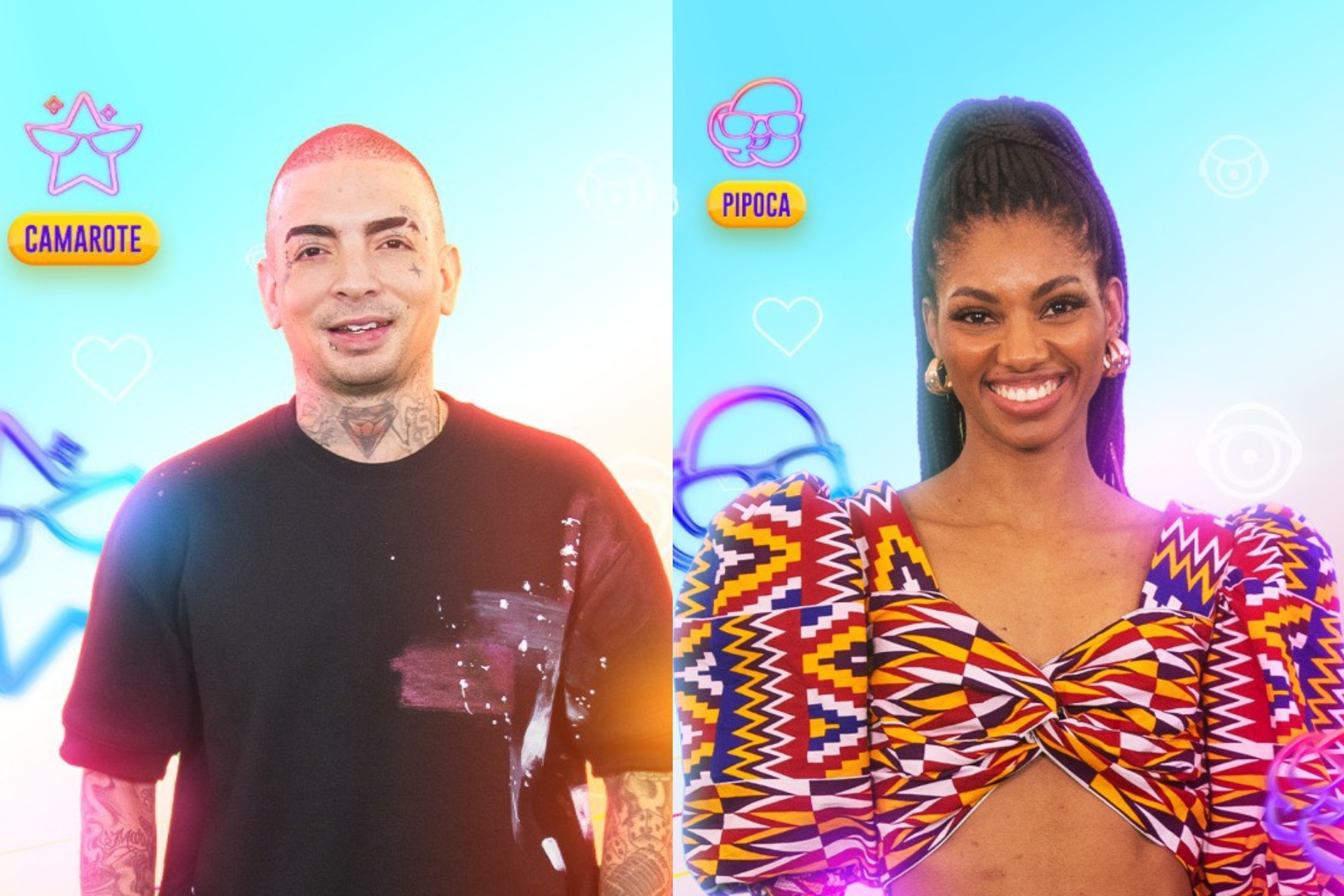 Equipes de MC Guimê e Tina do BBB 23 disputam por emoji de diamante