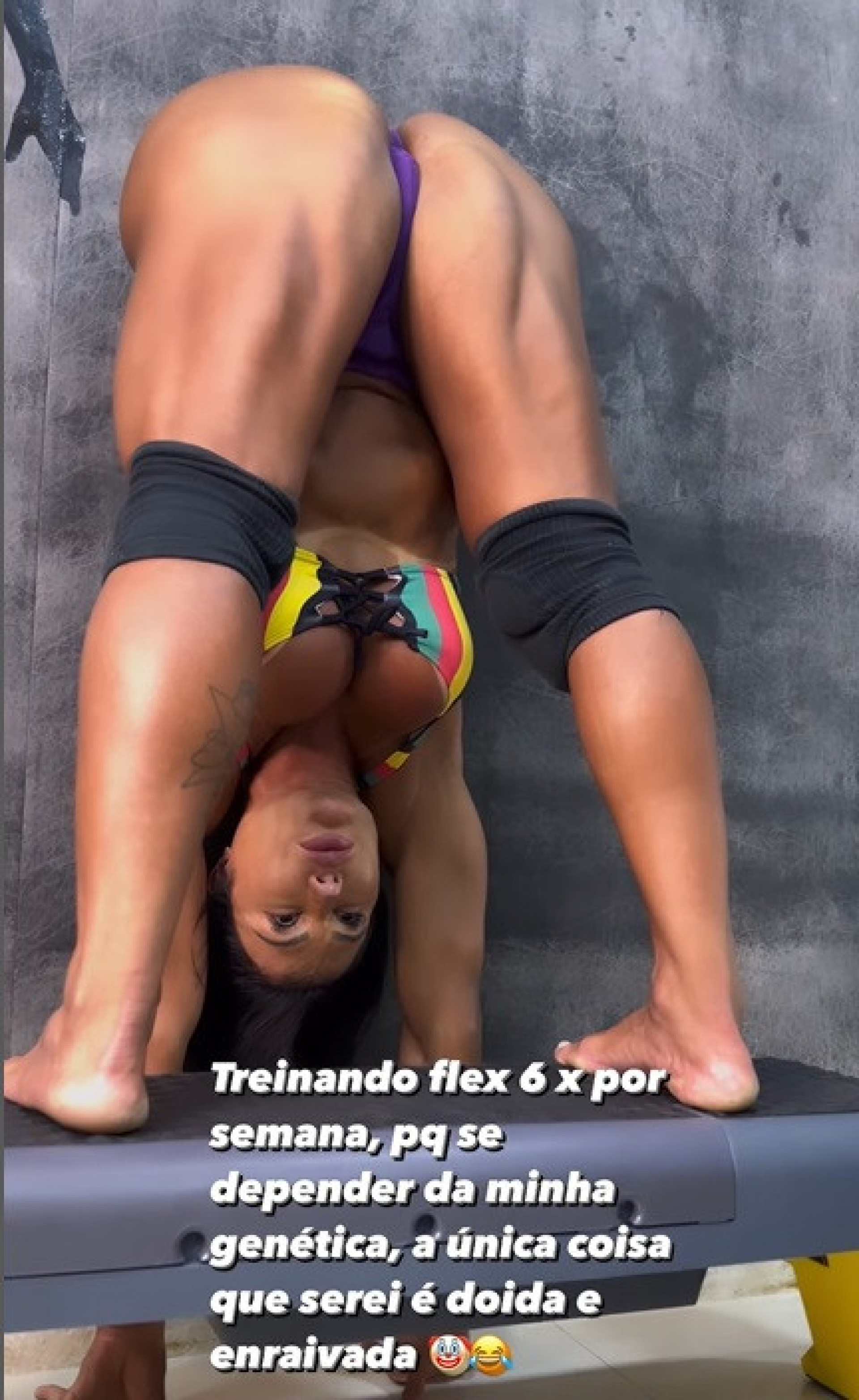 V Deo Gracyanne Barbosa Mostra Treino De Flexibilidade E Internautas