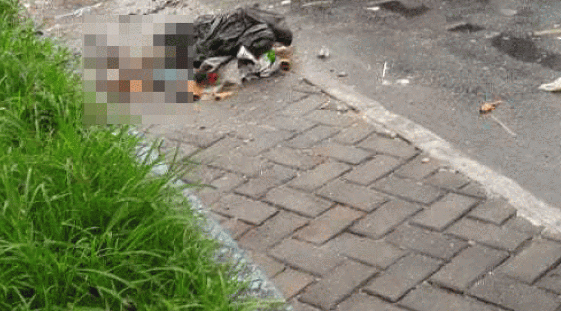 Membro foi encontrado enquanto um gari trabalhava, em São Gonçalo - WhatsApp O Dia (98762-8248)