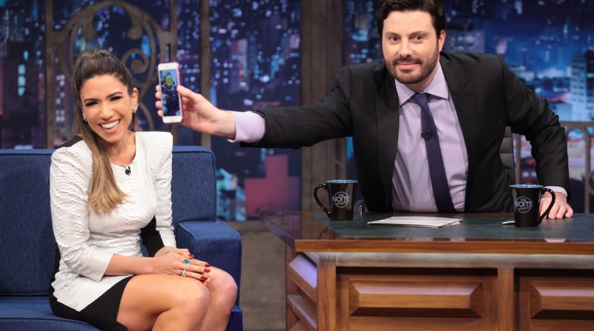 O apresentador Danilo Gentili no programa The Noite, do SBT. Foto - Gabriel Cardoso / SBT - Gabriel Cardoso / SBT