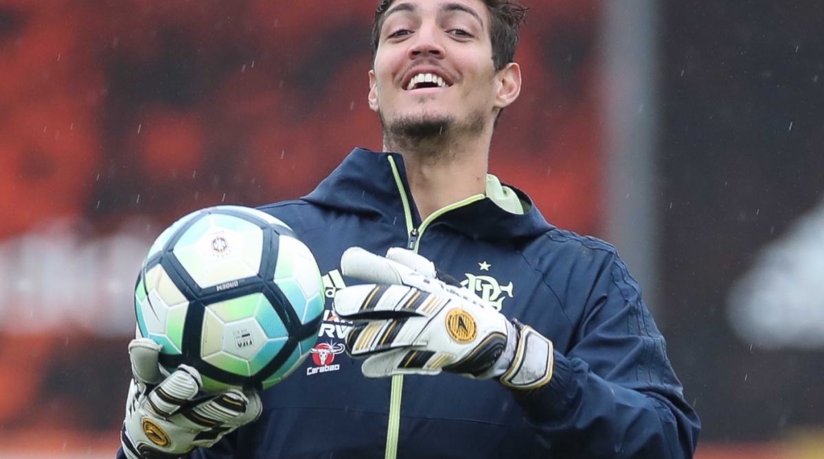 Treino do Flamengo - 17/08/2017. O goleiro Thiago. Foto - Gilvan de Souza / Flamengo - Gilvan de Souza / Flamengo
