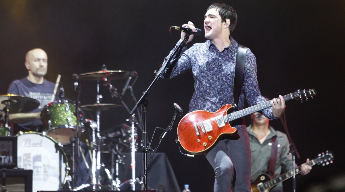 16/09/2017 - Rock in Rio 2017 - Segundo dia de megaevento, na Cidade do Rock. Na imagem, o show da banda Skank no palco Mundo. Foto de Alexandre Brum / Agência O Dia