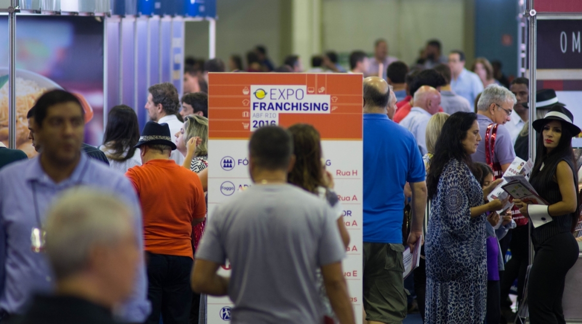 Expo Franchising 2016. Presidente da ABF-Rio, instituição que promove a feira.