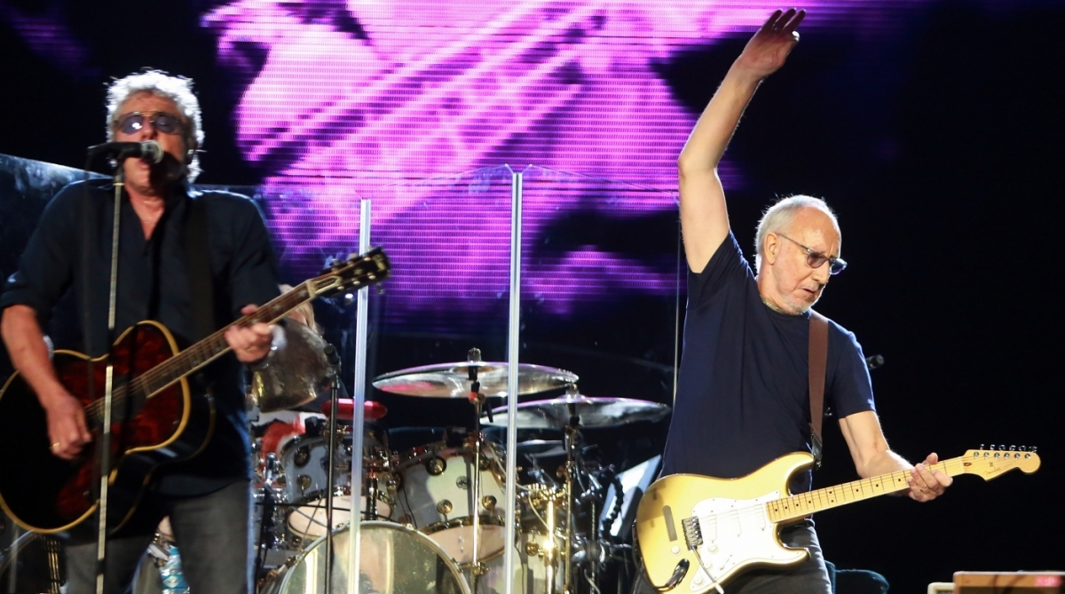 Rock in Rio - THE WHO  - Sexto dia do festival de música na Cidade do Rock na Barra da Tijuca no Rio de Janeiro. Apresentação da banda The Who. É uma banda de rock britânica. Membros: Pete Townshend, Roger Daltrey, Keith Moon, John Entwistle, Kenney Jones, Doug Sandom, John Bundrick Foto: Daniel Castelo Branco / Agência O Dia