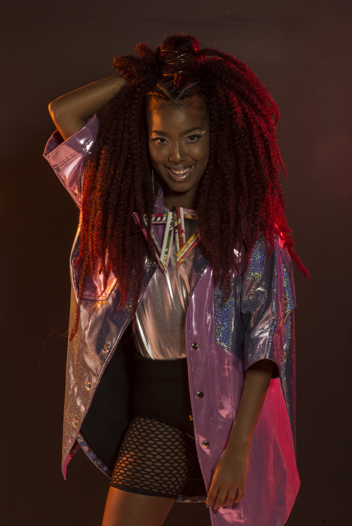 Ensaio do D MULHER, Lellêzinha, vocalista do grupo Dream Team do Passinho, com tema: 