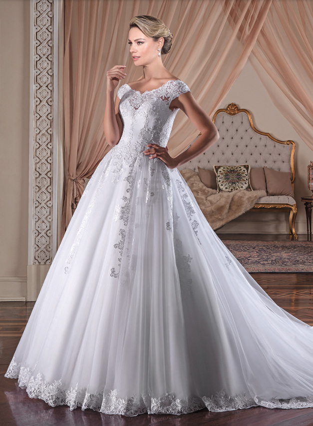 Vestido de noiva da coleção 'Casablanca', da loja Lu Rodrigues Aluguel de Roupas: lançamento será no dia 12 - Divulgação