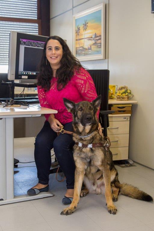 Maria Villela. Deficiente visual TJ.