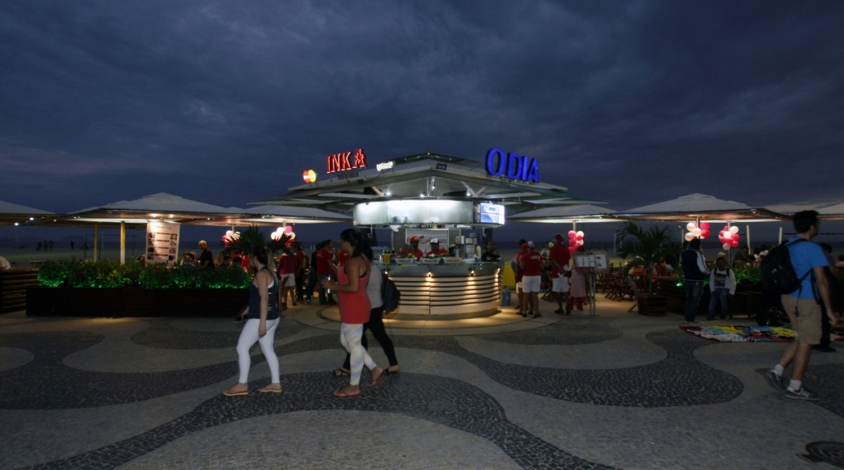 09/11/2017- Inauguração do Quiosque O DIa em Copacana Na foto: Inauguração do Quiosque O Dia / INKA, na praia de copacabana Foto: Luiz Ackermann / Agência O Dia