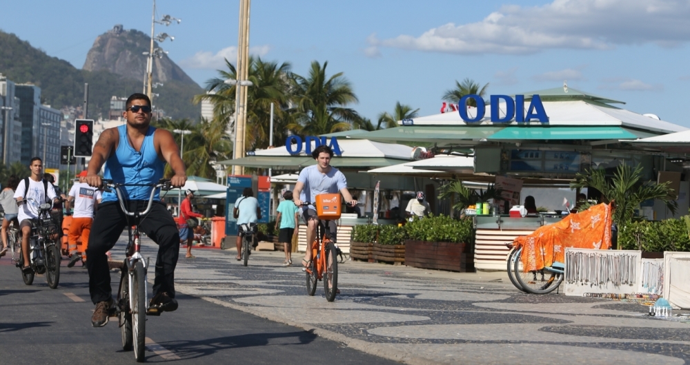 Quiosque do O DIA na praia de Copacabana. 