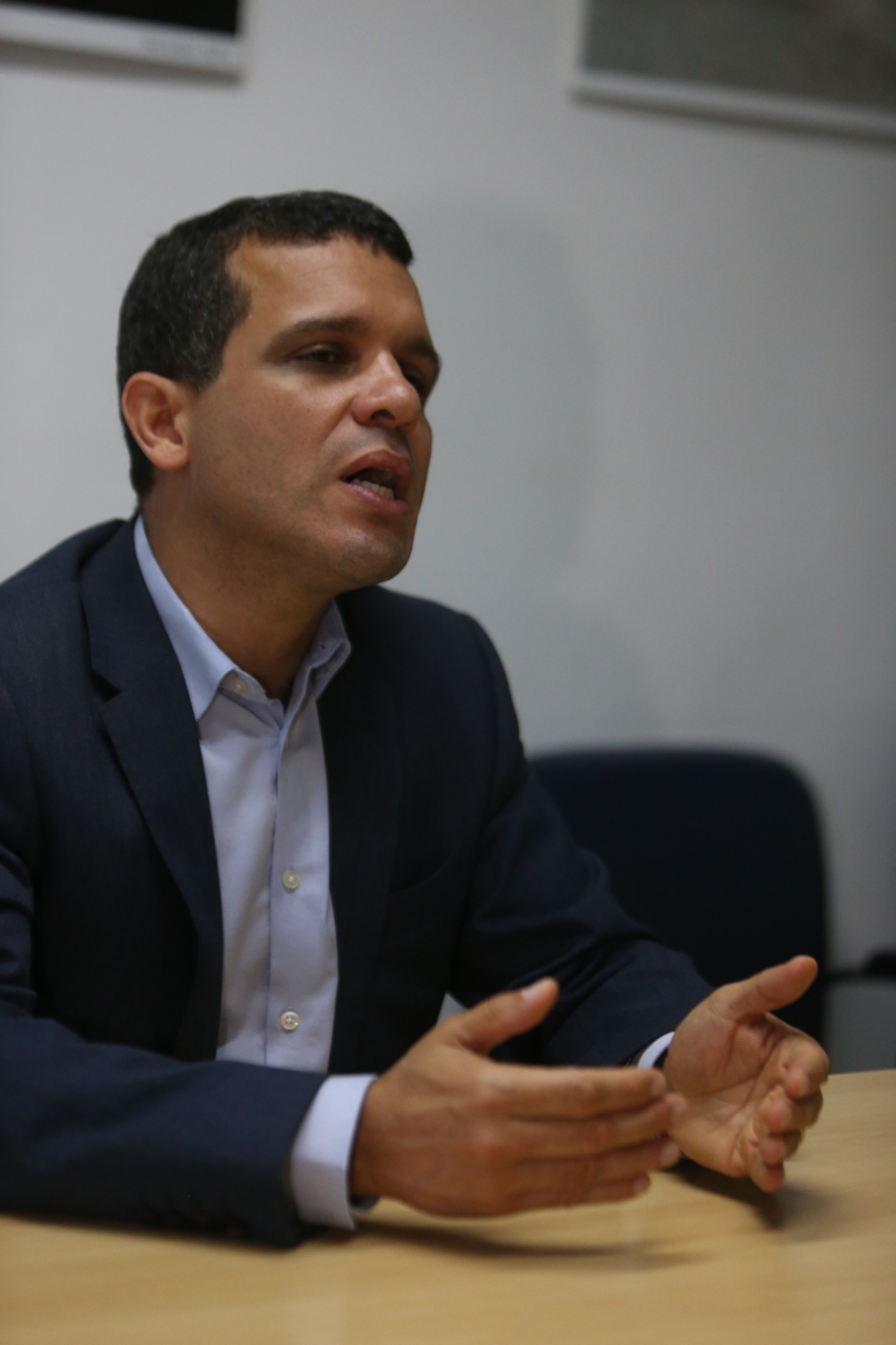 Rubens Teixeira, hoje presidente da Comlurb, nomeado pelo prefeito Marcello Crivella (PRB), participa de uma reunião com o Presidente do O Dia Marcos Sales e visita a redação do Jornal O Dia e Meia Hora. Foto: Daniel Castelo Branco / Agência O Dia - Daniel Castelo Branco