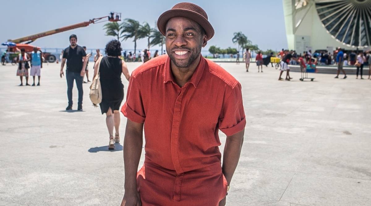 Lázaro Ramos grava na Praça Mauá, no Centro do Rio - Lazinho com Você-