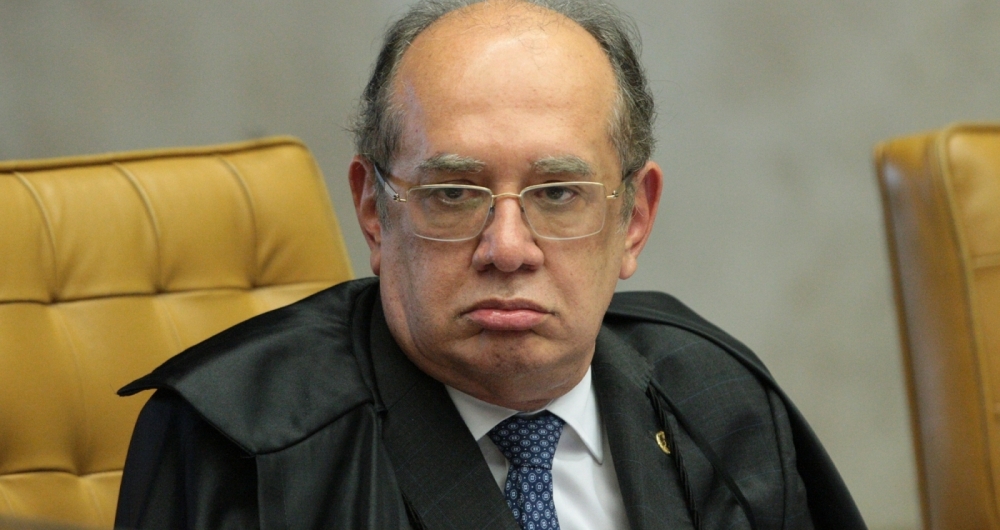 Ministro Gilmar Mendes durante a sess�o plen�ria do STF