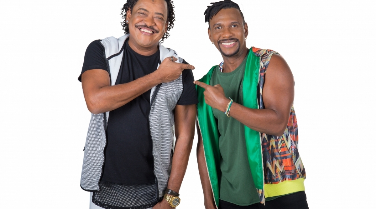 Compadre Washington e Beto Jamaica, do É o Tchan, para o show do Moletchan - Divulgação