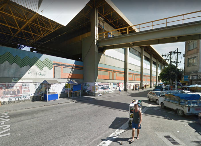 Bandidos arrombaram caixa eletrônico na estação da Pavuna, no acesso pela Rua Mercúrio - Google Maps