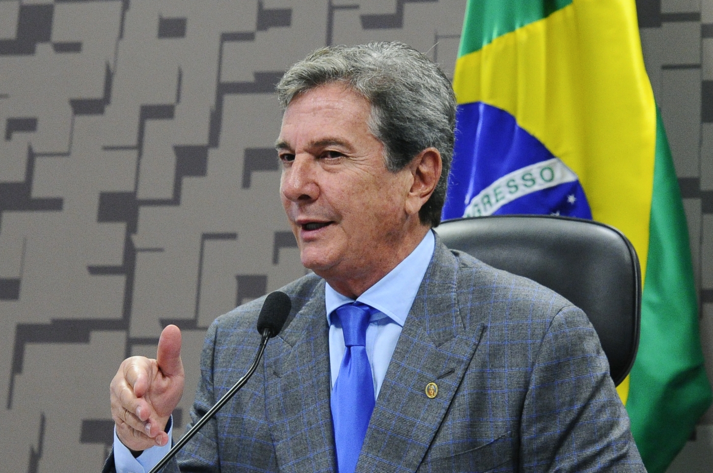 At&eacute; mesmo integrantes de seu partido n&atilde;o sabiam dizer se ele, de fato, seria ou n&atilde;o candidato - Geraldo Magela / Ag&ecirc;ncia Senado/30.11.17