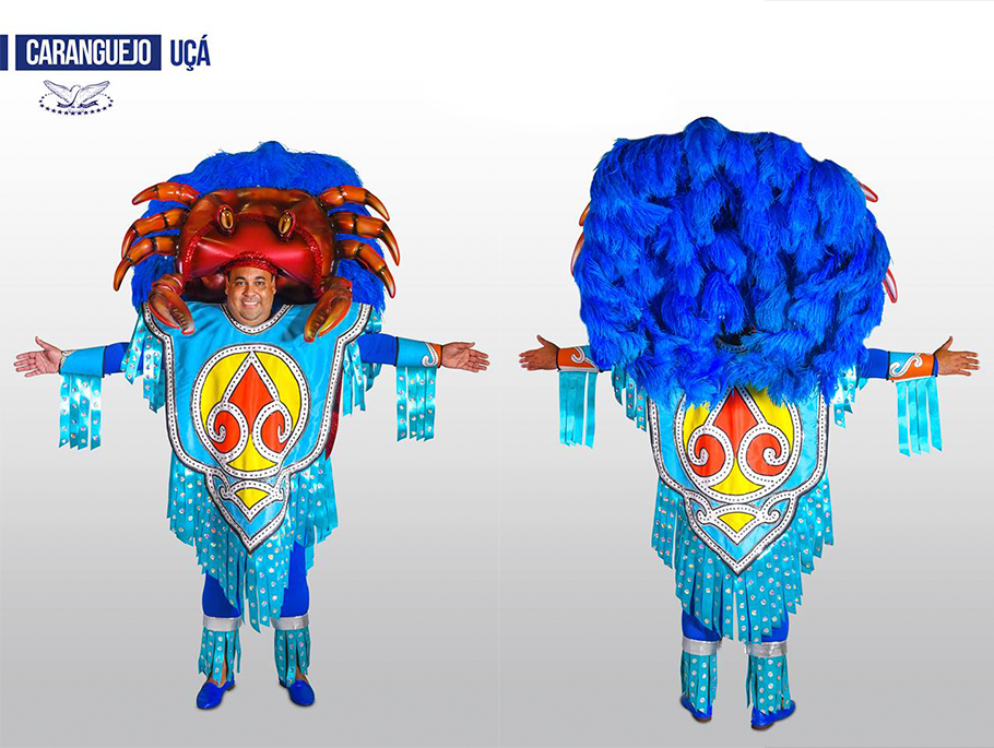 Fantasia da Grande Rio na ala 'Todo Dia Era Dia de Índio'