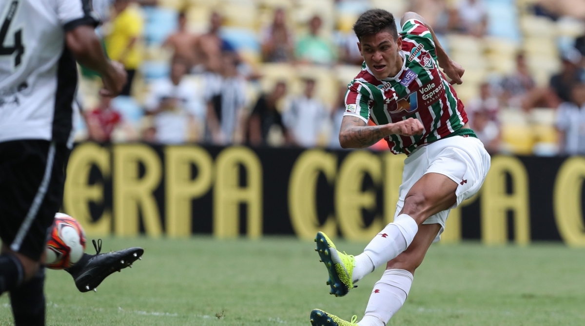 20/01/2018 - Campeonato Carioca de Futebol - Jogo entre as equipes do Fluminense x Botafogo, no estádio Mário Filho, o Maracanã, na cidade do Rio de Janeiro. Foto de Alexandre Brum/Agência O Dia - ATAQUE ESPORTE FUTEBOL PROFISSIONAL