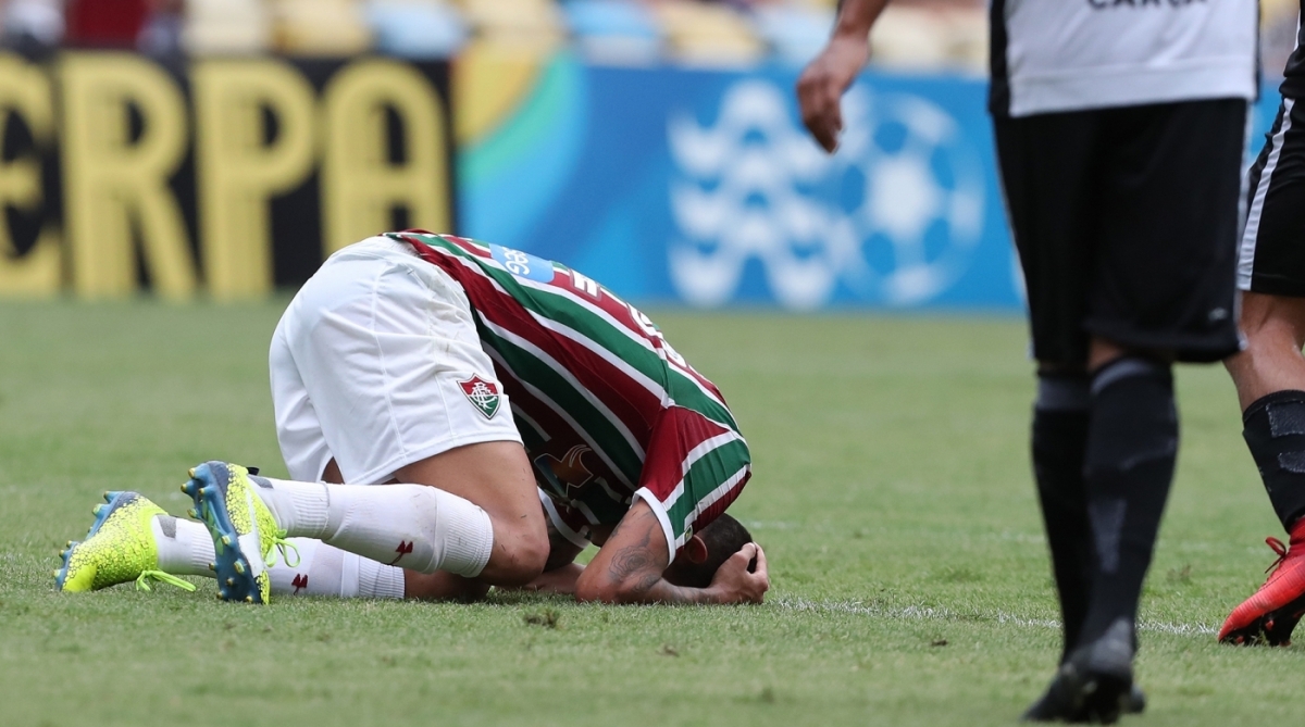 20/01/2018 - Campeonato Carioca de Futebol - Jogo entre as equipes do Fluminense x Botafogo, no estádio Mário Filho, o Maracanã, na cidade do Rio de Janeiro. Foto de Alexandre Brum/Agência O Dia - ATAQUE ESPORTE FUTEBOL PROFISSIONAL