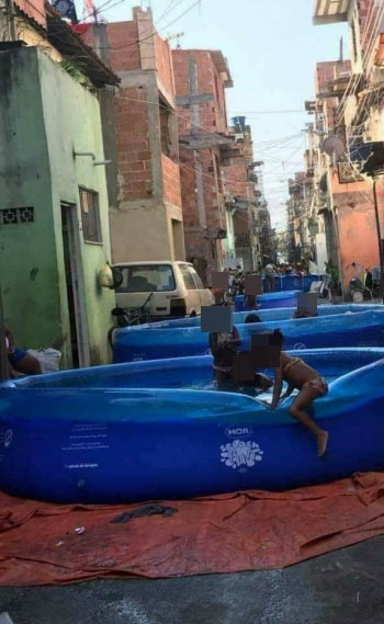 'Piscinas do tráfico' na Nova Holanda