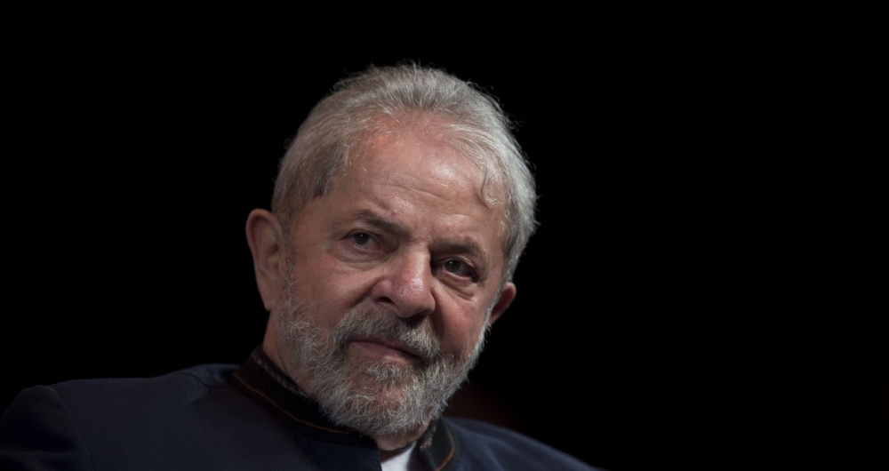 (FILES) This file photo taken on January 16, 2018 shows former Brazilian president Luiz Inacio Lula da Silva reacting during a meeting with artists at Oi Casa Grande Theater in Rio de Janeiro, Brazil.
A Brazilian appeals court will decide on January 24, 2018 whether left-wing former president Luiz Inacio Lula da Silva is guilty of passive corruption and money laundering, in a judgement that can end with his ambitions to return to power and even take him to prison. / 