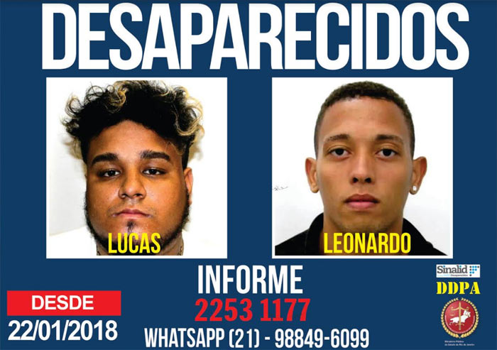 Portal pede informa��es sobre desaparecidos no M�ier