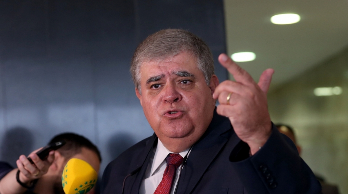 Bras&iacute;lia - O ministro-chefe da Secretaria de Governo da Presid&ecirc;ncia da Rep&uacute;blica, Carlos Marun, fala &agrave; imprensa o Pal&aacute;cio do Planalto (Wilson Dias/Ag&ecirc;ncia Brasil)