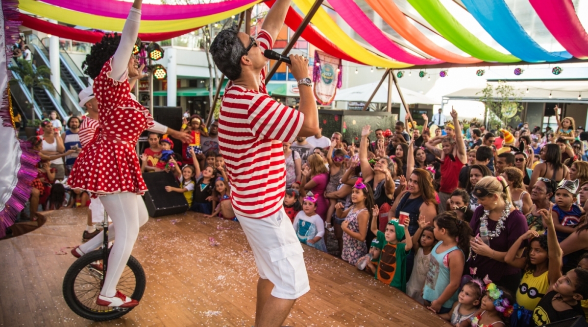 No domingo, a partir das 15h, recreadores e circenses vão interagir com o público no Norte Shopping - Divulgação