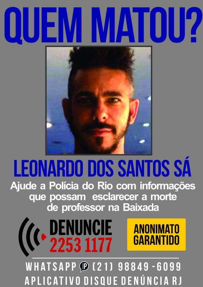 Leonardo dos Santos Sá foi morto durante um assalto em São João de Meriti, na Baixada Fluminense - Divulgação