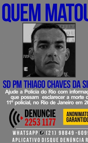 Portal dos Procurados pede informa��es sobre Tiago Chaves da Silva, de 37 anos