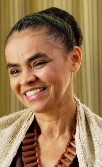 Pr�-candidata da Rede Sustentabilidade Marina Silva