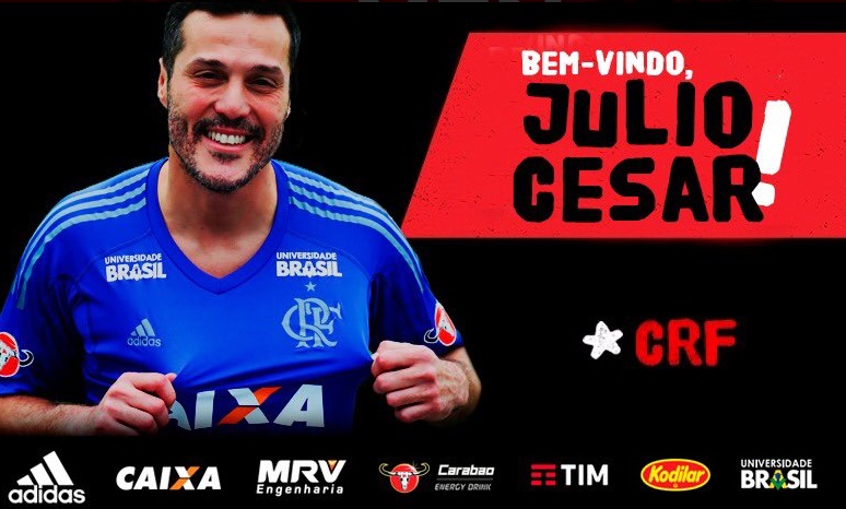 Julio Cesar foi anunciado pelo Flamengo