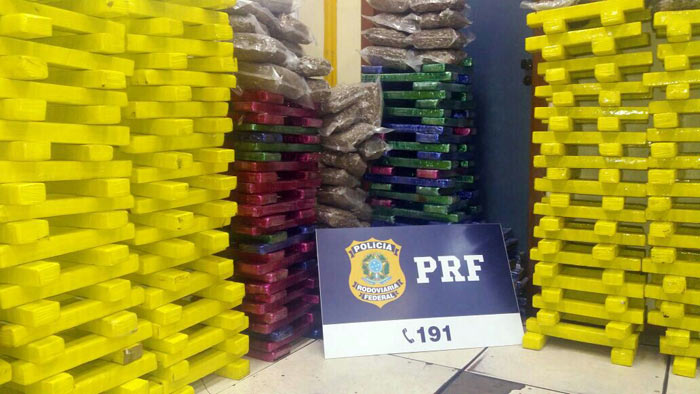 PRF apreende 600 kg de maconha