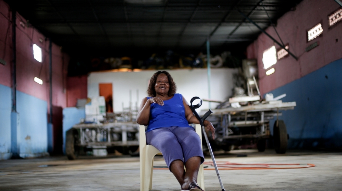 31/01/2018 - Nova Iguaçu a 3 anos sem carnaval. Na foto a cima a presidenta da GRES Esperança do Amanhã de Cabuçu Dona Edna Santiago. Foto: Luciano Belford / Agencia O Dia