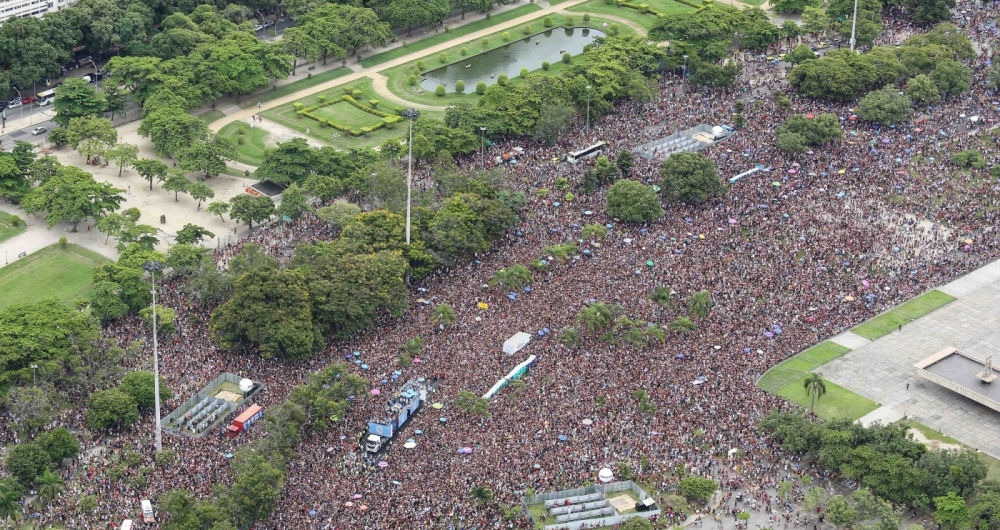 Foto a�rea do Bloco Chora Me Liga. Foto Fernando Maia/Riotur