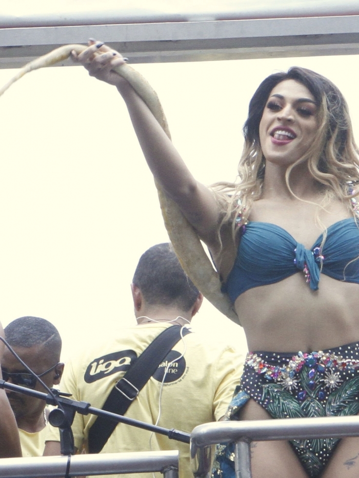 AGÊNCIA DE NOTÍCIAS - PARCEIRO - Guarda Municipal apreende ladrão durante bloco da Preta Gil, pelas ruas do Centro do Rio, neste domingo (04). Foto: Onofre Veras/Parceiro/Agência O Dia