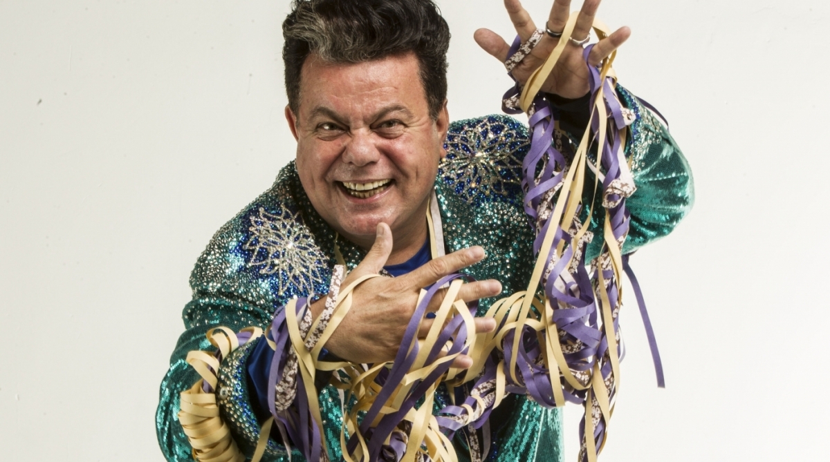 Milton Cunha posa no estudio do jornal O Dia para a capa da revista Se LIga do jornal Meia Hora. CARNAVAL 2018, RJ, 05 de fevereiro.