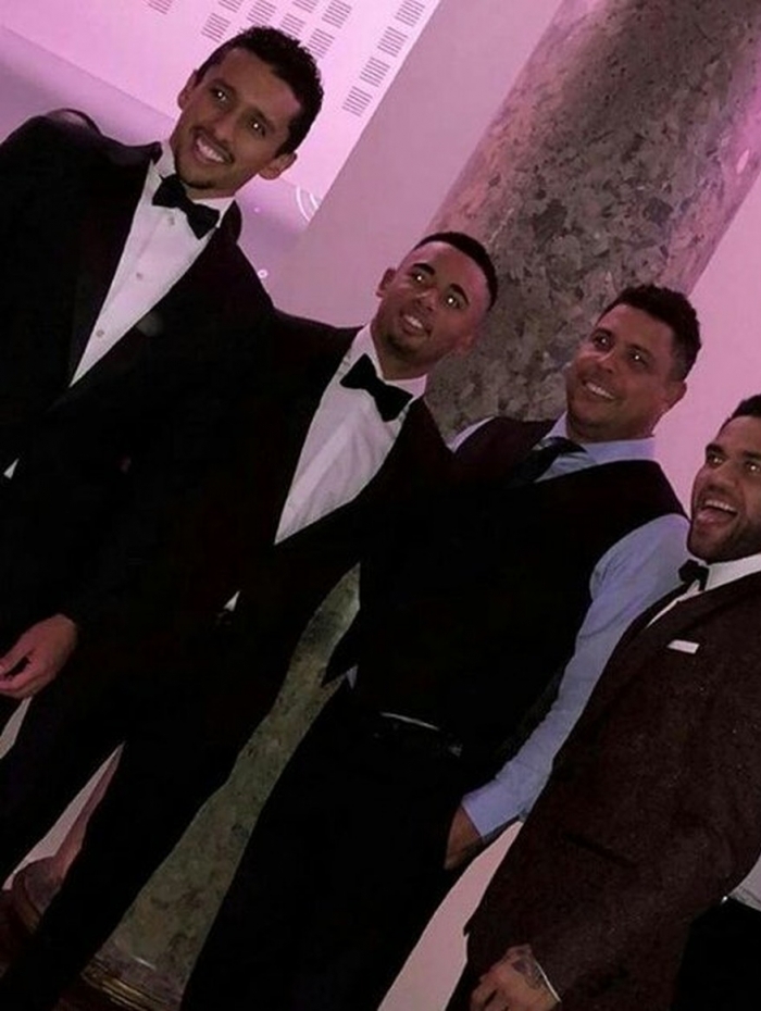 Marquinhos, Gabriel Jesus, Ronaldo e Daniel Alves 