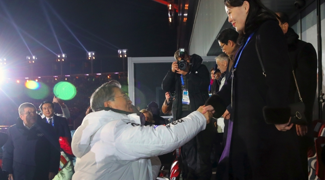 L�deres das Coreias do Sul e do Norte selaram paz durante cerim�nia de abertura dos Jogos de Pyeongchang