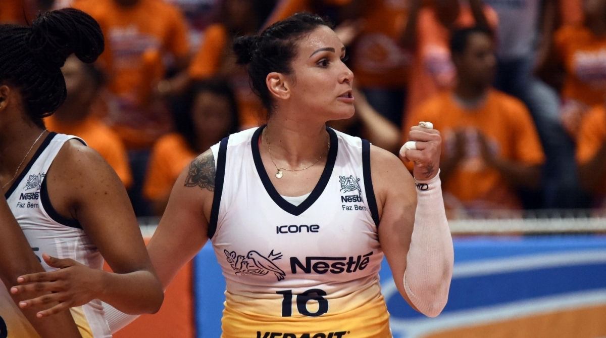 A oposta Tandara, do Vôlei Nestlé - João Pires/ Fotojump