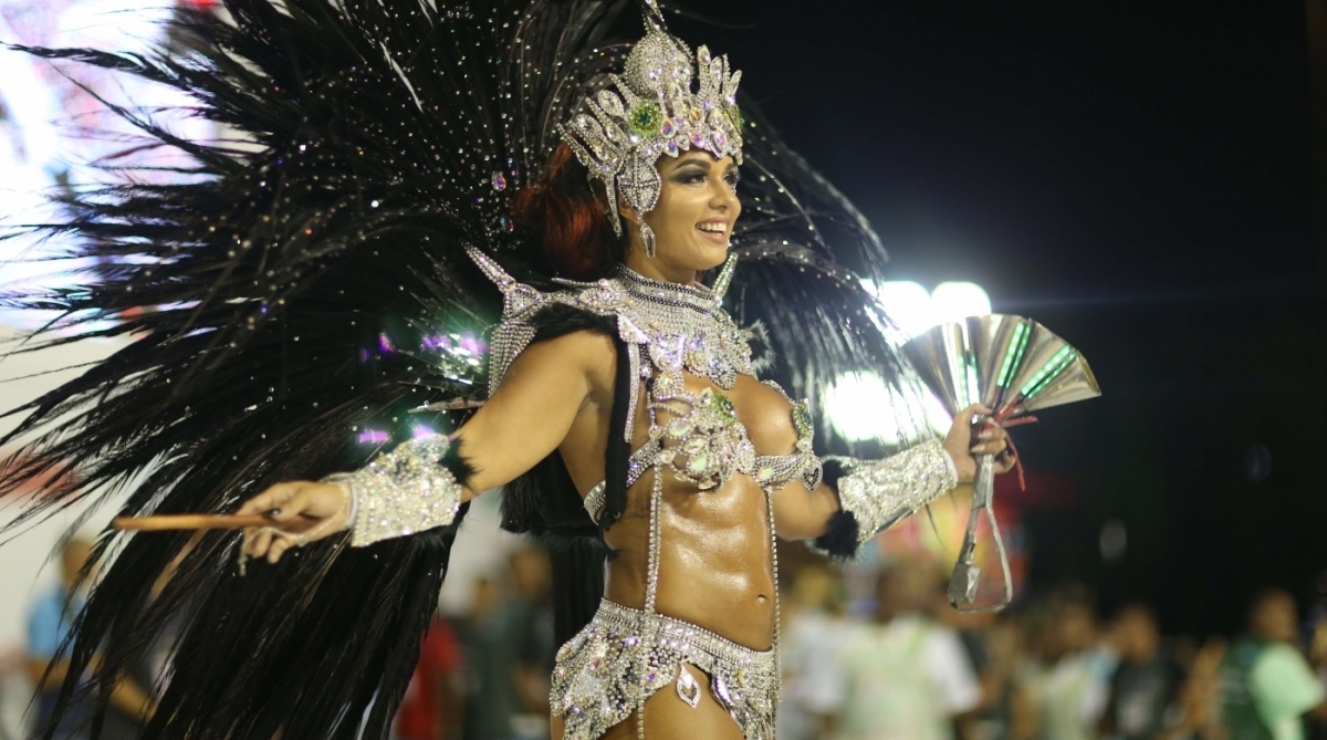 Carnaval 2018 - Desfile das Escolas de Samba do Grupo Especial na Marques de Sapuca&iacute;. G.R.E.S. Imp&eacute;rio Serrano, Milena Nogueira