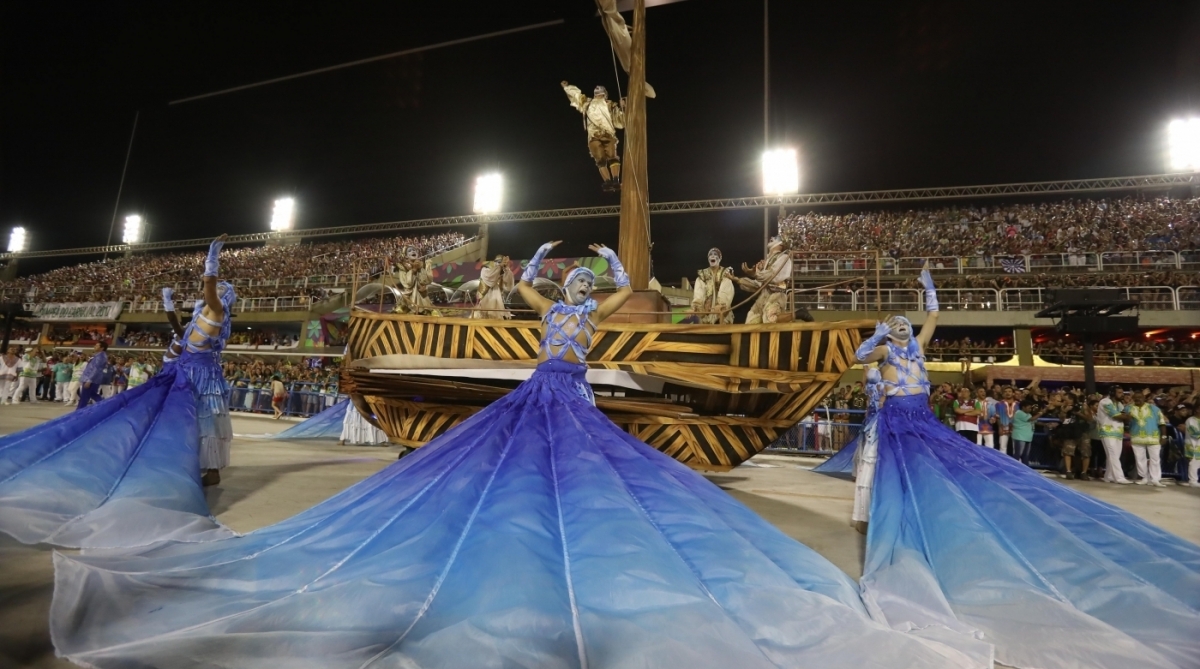 Detalhe de ala da Azul e Branca de Madureira
