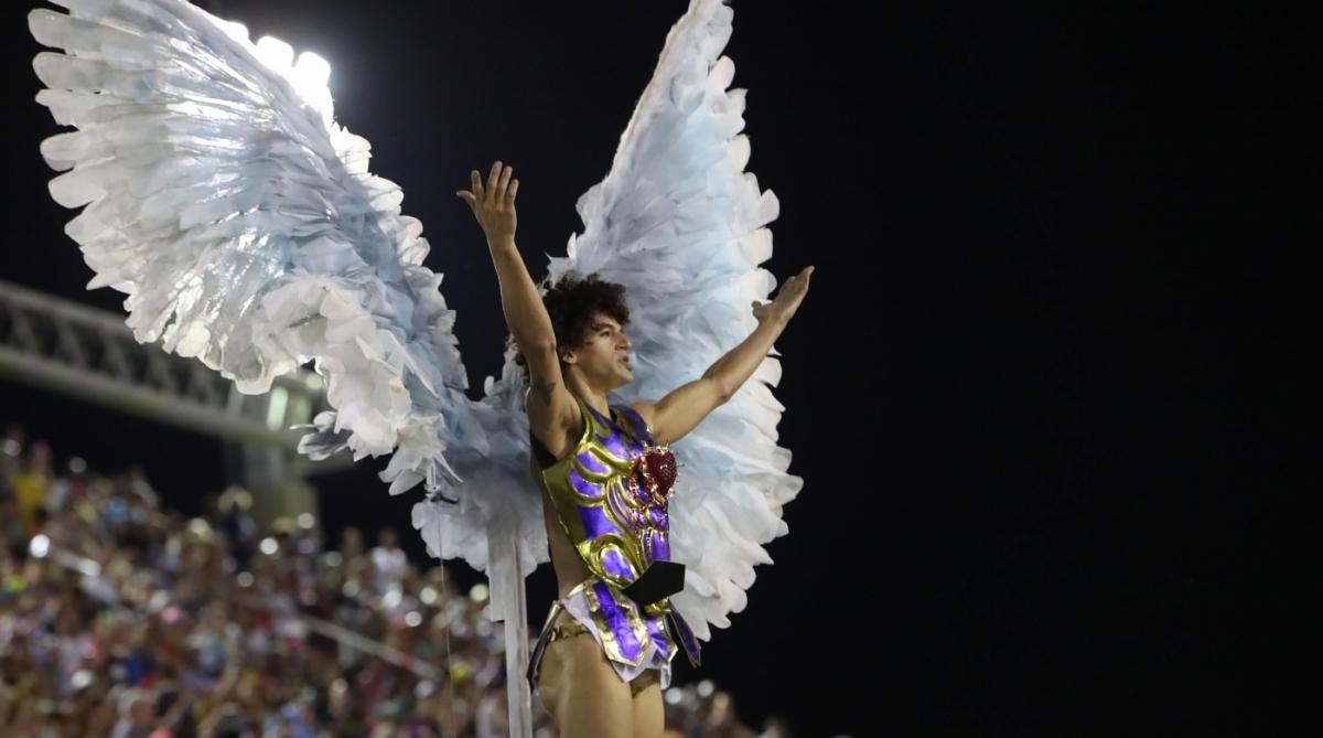 Tijuca foi a primeira escola a desfilar nesta segunda de Carnaval