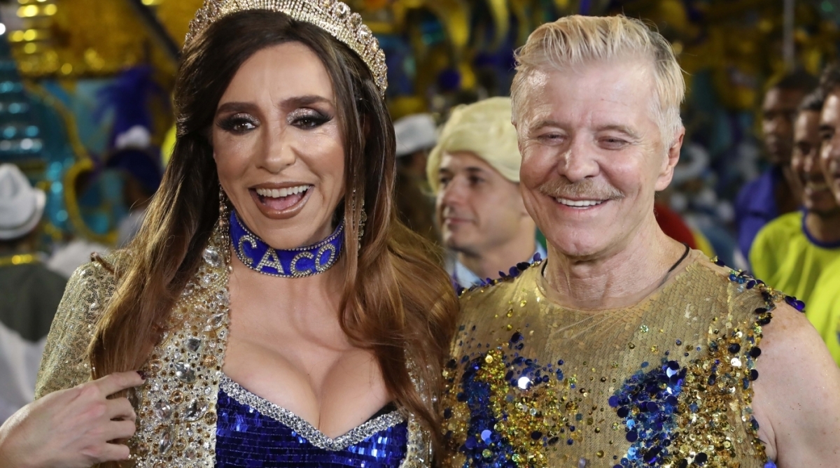 Carnaval 2018 - Desfile das Escolas de Samba do Grupo Especial na Avenida Marques de Sapucaí. G.R.E.S. Unidos da Tijuca. Marisa Orth e Miguel Falabella