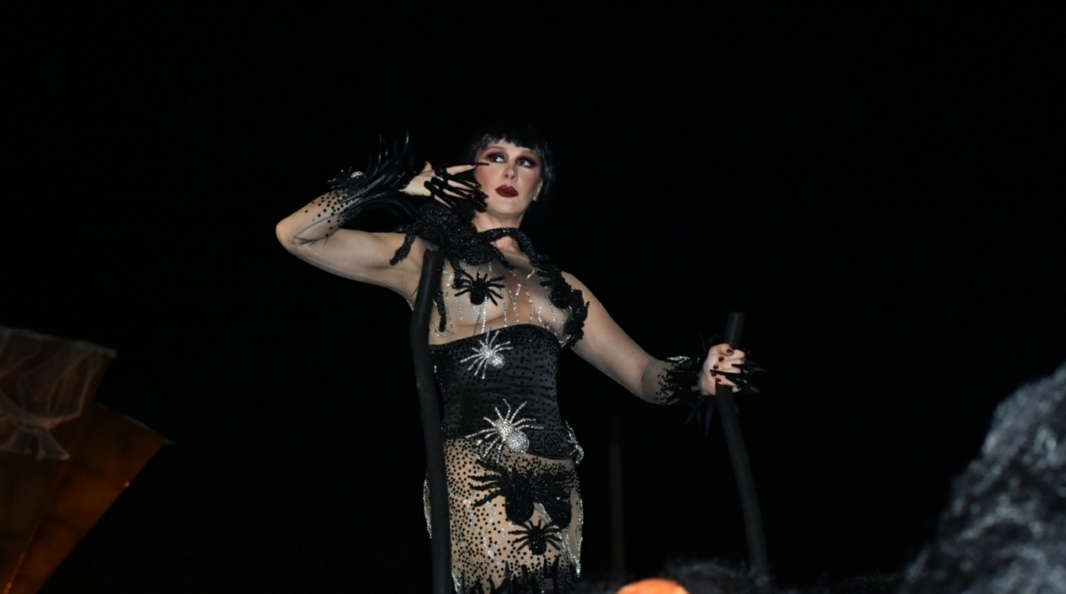 Claudia Raia usa fantasia inspirada no musical 'O beijo da mulher aranha' - Ag. News