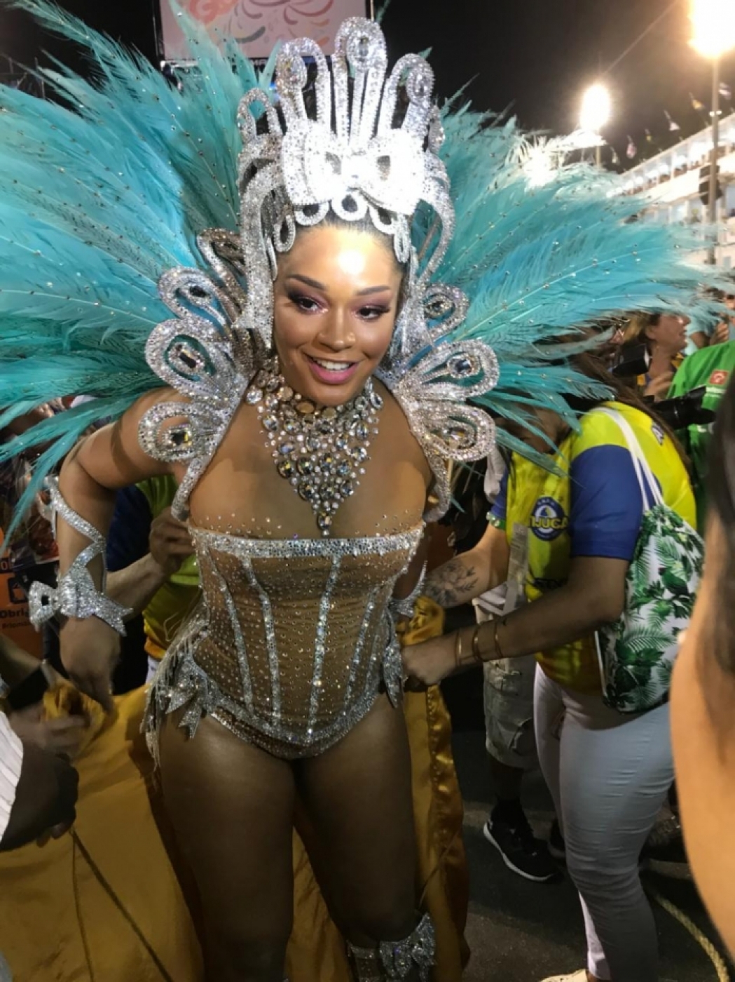 Juliana Alves chegou em cima da hora para desfile da Tijuca: 'estava amamentando a minha filha' - Gabriela Mattos / Ag&ecirc;ncia O Dia