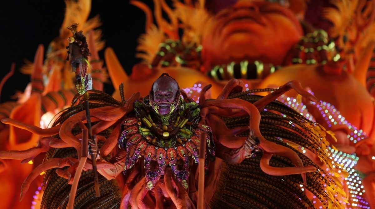 Detalhe de carro aleg&oacute;rico da Acad&ecirc;micos do Salgueiro