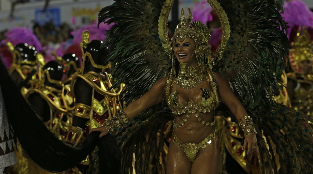 Viviane Araújo conquistou o título de Musa no último Tamborim