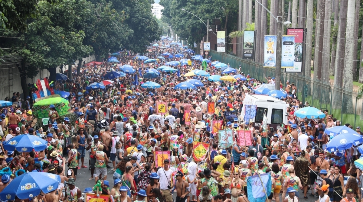 AGÊNCIA DE NOTÍCIAS - PARCEIRO - Bloco Vagalume O Verde, desfila pelo Jardim Botânico, Zona Sul do Rio, nesta terça-feira (13). Foto: Cesar Sales/Parceiro/Agência O Dia - Cesar Sales/Parceiro/Agência O Dia